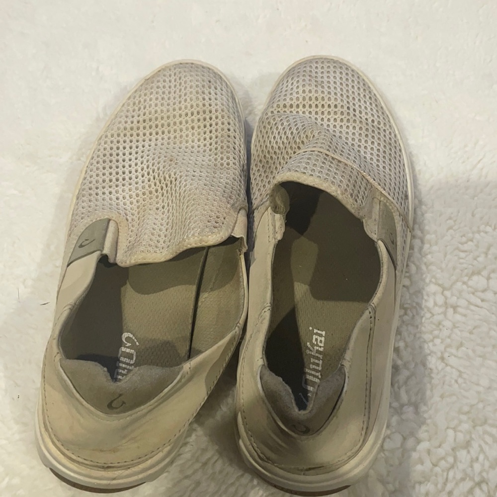 Size 10 Olukai walking shoes slip ons used